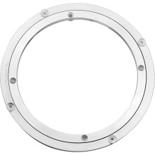 Drehteller mit polierten Kugellagern, robuste Aluminiumlegierungskonstruktion für hohe Belastbarkeit, rutschfeste Gummifüße für Stabilität,