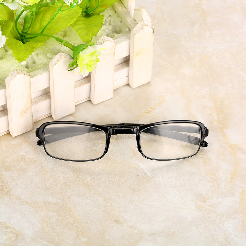 Portable 3.5 Presbyopic Glasses Unisex Foldable Ultra Thin Black