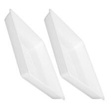 2 Pcs Quadrados Plástico Reforçado 13,76" Com Drenagem