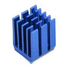 10 Stück Blaue Aluminiumkühlkörper für 3D-Drucker-Schrittmotorentreiber Kühlung