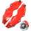 Universal Wheel Hub Covers  MultiUse 3D Brake Protector Set, Red, Car E Compatible 5