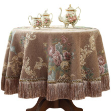 Nappe de salle à manger en chenille douce au toucher, housse de table pour table basse de salon, lavable en machine, protection anti-poussière, Pe