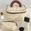 Spacious Makeup Pouch Bows Decoration Hand Carry-Clutch bag 5