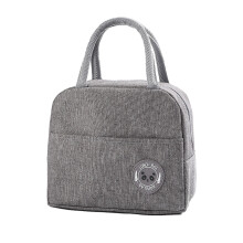 Bolsa térmica innovadora para el almuerzo, reutilizable, para todos los géneros, de tela Oxford gruesa con forro de papel de aluminio, portátil