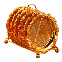 Elegante Tischdekoration, rutschfeste Metall-Untersetzer, wunderschöne Dekoration für Küche, Wohnzimmer, Schlafzimmer, Büro, perfektes Geschenk