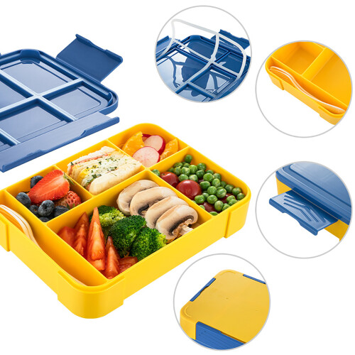 Bento Box για ενήλικες και παιδιά, διπλής στρώσης στεγανό, κατάλληλο για φούρνο 2