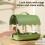 Parakeets Cage Set Standing Flight Large Outdoor Bird Cage Panoramic View Carriers 4
