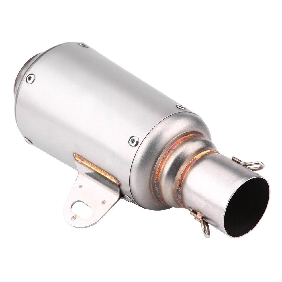Universal Stainless Steel Motorcycle Exhaust Tailpipe 51Mm Titanium Color 4901362866289