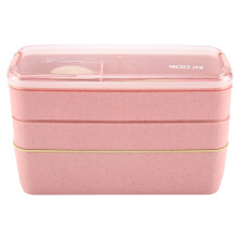 Perfecte maaltijdvoorbereiding: BPA-vrije bentobox voor herbruikbaar gemak, roze verpakking garandeert veilige en gifvrije opslag voor dagelijks