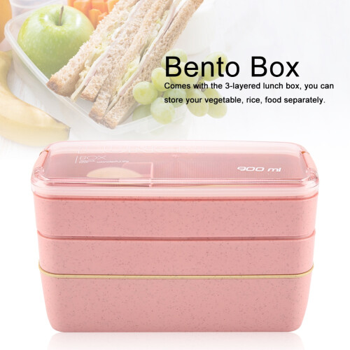 Meal Prep Mastery, το κουτί Bento χωρίς BPA προσφέρει επαναχρησιμοποιήσιμη άνεση, το ροζ 1
