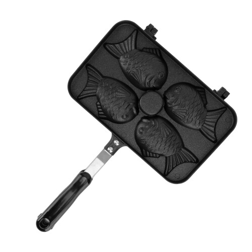Ιαπωνική μηχανή Taiyaki, αντικολλητική πλάκα ψησίματος για βάφλες σε σχήμα ψαριού, 1