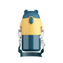 Kawaii Water Bottle with Adjustable Shoulder Strap, Leakproof BPA-free Children Cup for Safe Hydration