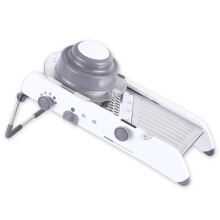 Keukenmultitool met roestvrijstalen mes, hoogwaardige mandoline voor verstelbaar snijden, ergonomisch ontwerp met antisliphandgreep