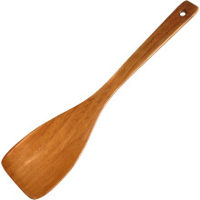 Holzspatel, geeignet für antihaftbeschichtetes Kochgeschirr, liegt gut in der Hand, hochwertiges Holzmaterial mit vergrößertem Durchmesser für