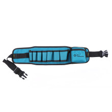 Multifunktionale Hüft-Werkzeugtasche mit Taschenorganizer, wasserdicht, 53 cm, Blau-Grün