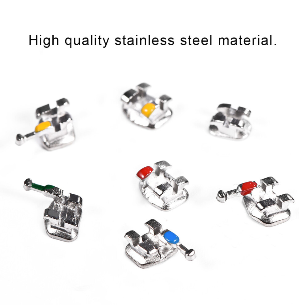 10 Packs Metal Orthodontic Brackets 022 Hooks for Dental Braces
