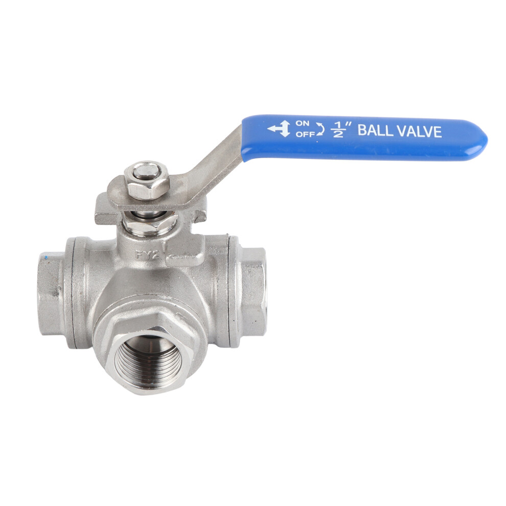 Stainless Steel Sus304 Three Way Dn15 T Port Ball Valve For Pipes 4931362871853