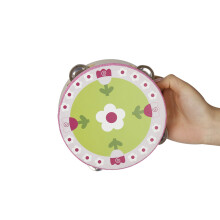 Handgehaltenes 6" Kinder-Tamburin mit 4 Metallklingen für Partys und Spiele