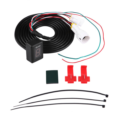 Motorcycle Digital Gear Indicator 6 Speed Display Waterproof 175cm 1