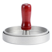 Burgerpresse i rustfrit stål, non-stick aluminiumsbøfmaskine tilbyder effektiv madlavning og ensartet tykkelse, ergonomisk design til bred