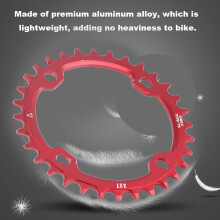 Mountain Bike Steel Chain Ring 32T Red 104 BCD Single Crank Repair 32/34/36/38T