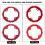 Red 38T MTB Chain Ring 104BCD - Easy Install & Long-lasting Use 10