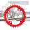 Red 38T MTB Chain Ring 104BCD - Easy Install & Long-lasting Use 3
