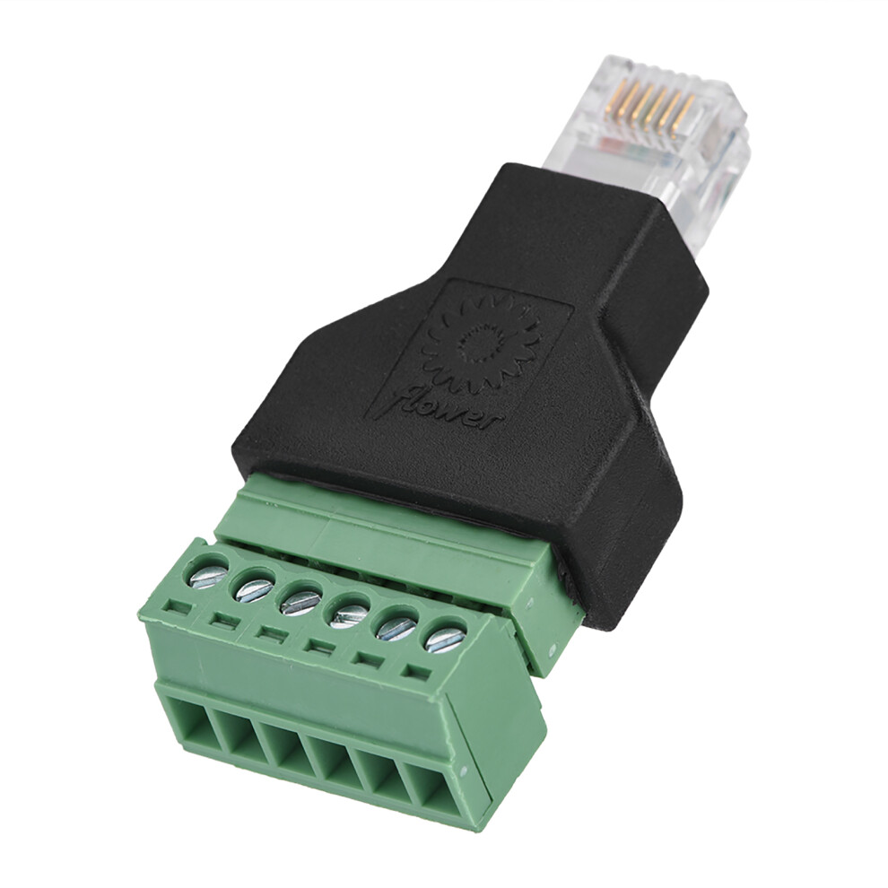 Ethernet Rj12 6P6c Male To Screw Terminal Adapter For Telecom & Data Connection 4661362873921