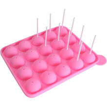 Elegância sem esforço: Forma de silicone para cake pops, ampla tolerância à temperatura para diversas aventuras culinárias.