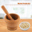 Kitchen Tool,#3 Mortar Pestle Set, Solid Thick PP Plastic Labor-saving Tool for Grinding Garlic, Ginger, Herbs, Dry Spices, Grains, Teas, Ergonomic De 5