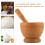 Kitchen Tool,#3 Mortar Pestle Set, Solid Thick PP Plastic Labor-saving Tool for Grinding Garlic, Ginger, Herbs, Dry Spices, Grains, Teas, Ergonomic De 6