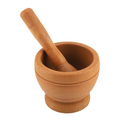 Kitchen Tool,#3 Mortar Pestle Set, Solid Thick PP Plastic Labor-saving Tool for Grinding Garlic, Ginger, Herbs, Dry Spices, Grains, Teas, Ergonomic De 1