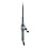 Durable Plastic Folding Fish Rod with Reel & Tackle Compartment Light Weight 12