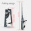 Durable Plastic Folding Fish Rod with Reel & Tackle Compartment Light Weight 9