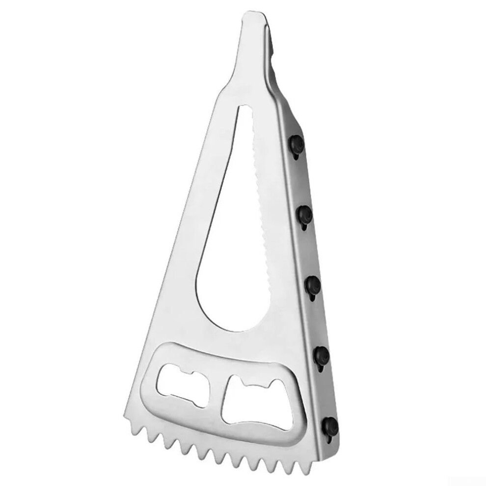 Stainless Steel Manual Jar And Bottle Opener Ergonomic Handle AntiSlip Grip Leverage Mechanism
