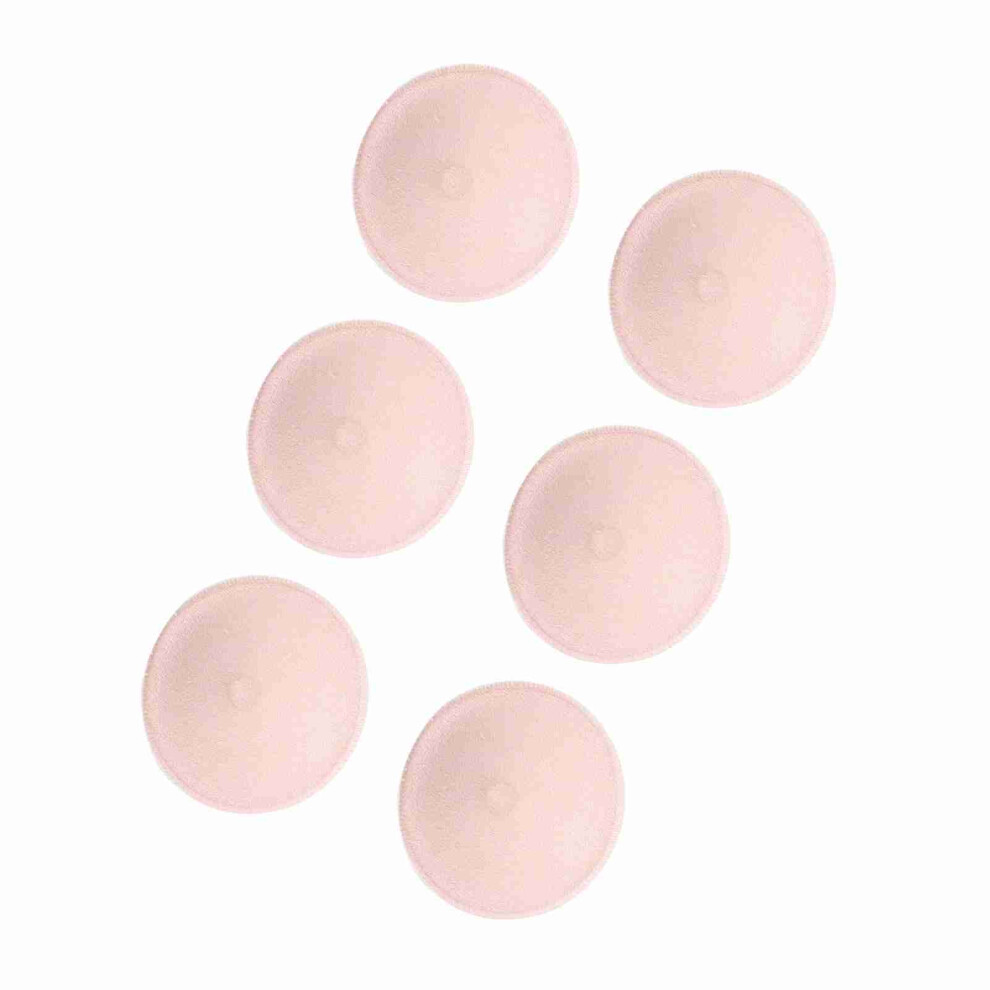 6 Reusable Cotton Breast Pads Soft & Absorbent Nursing Pads for Breastfeeding