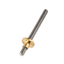T8 8mm Edelstahl-Schneckengetriebe & Messingmutter für 3D-Drucker 100mm