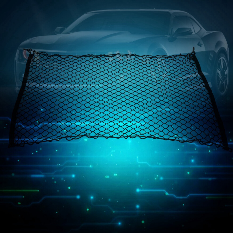Universal 70*120Cm Car Rear Trunk Cargo Elastic Net With Hooks Organizer 8411362878855