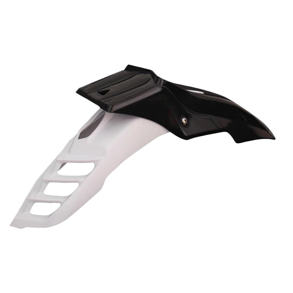 Mudguard Front Fender Protector Universal Tire Hugger For Motocross And Most Motorcycles White/Black 9067246890667