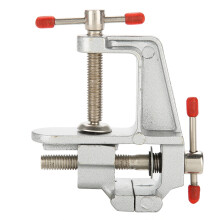 Schraubstock mit weichen Backen, robuste und langlebige Mini-Klemme aus Aluminium, verstellbar, für Bastelarbeiten und Hobbys, z. B. für