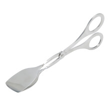 Ergonomische Servierzange, Buffetbesteck aus Edelstahl mit komfortablem Griffdesign, vielseitig verwendbare Lebensmittelclips für Obst und Nudeln,