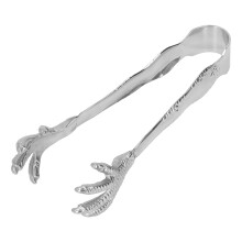 Küchen-Servierbesteck Edelstahl-Krallenzange Kreatives Design Rutschfester Griff Lebensmittelechter Edelstahl Zange für Eiswürfel, Zuckerwürfel