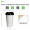 Μονωμένα χάρτινα ποτήρια για ζεστά και κρύα ροφήματα, χοντροκομμένα χάρτινα 3