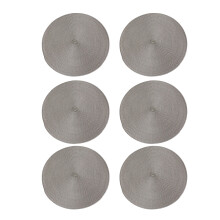 Practical Round Coasters, Heat Insulation Non-Slip Mats For Daily Use Essentials, Washable And Easy Clean Table Protection, 6PCS