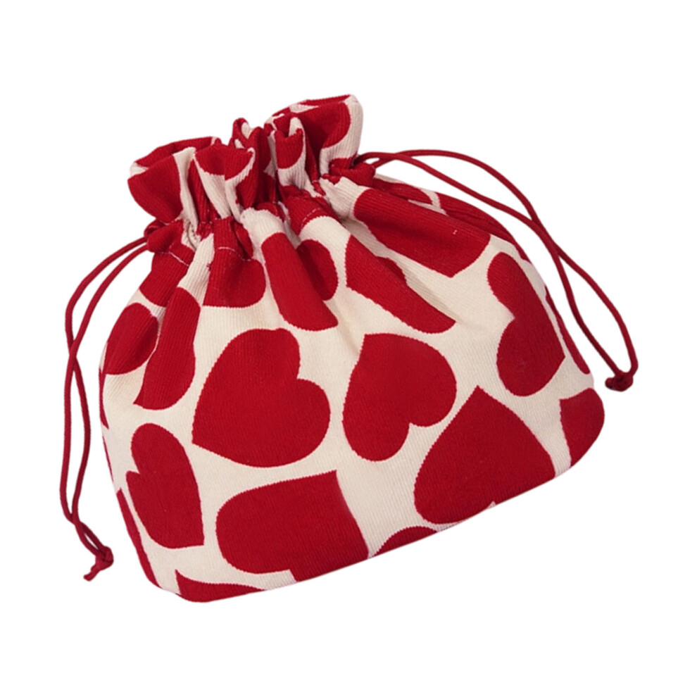 Lovely Makeup Bag Large Capacity Wash Bag Heart Shaped-Bukou