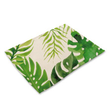 Conjunto de toalhas de mesa de folha de palmeira ecológicas. Ótimo presente para crianças e adultos com potencial educativo. Design seguro para