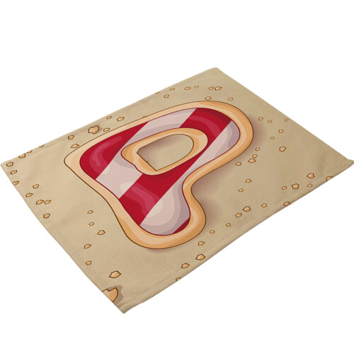 Jogos americanos laváveis com isolamento térmico, resistentes a manchas, duráveis, de 30x45 cm (12x18 polegadas), ideais para uso doméstico e