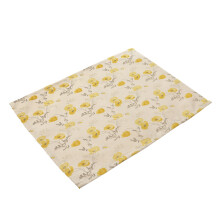 Jogo americano de alta qualidade com estampa floral digital para um toque artístico (conjunto de 4).