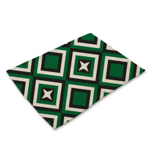 Conjunto de jogos americanos elegantes, em material luxuoso, resistentes ao calor, antiderrapantes, laváveis, para decoração de cozinha e sala de