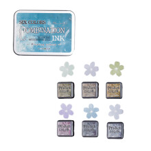 6 Pcs Flowing Colors Series Ink Pad Set Stamp-Flowing emotions